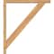 Ekena Millwork Traditional Block Smooth Bracket w/ Offset Brace, Western Red Cedar, 3 1/2"W x 28"D x 32"H BKT0402X28X32TRA05SWR - alternate 3